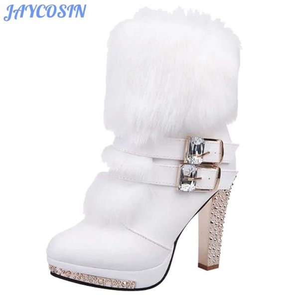 jaycosin winter boots women shoes rhinestone buckle pu leather ankle boots for women square heel shoes zapatos de mujer, Black
jaycosin winter boots women shoes rhinestone buckle pu leather ankle boots for women square heel shoes zapatos de mujer, Black