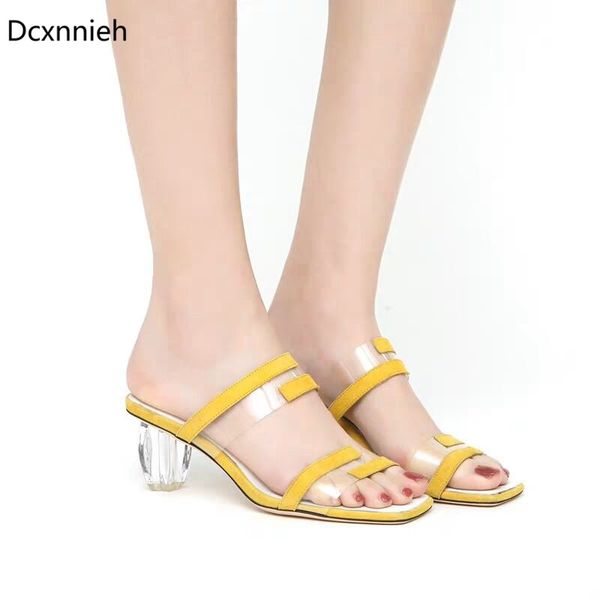 yellow new transparent crystal heel slippers woman clear pvc peep toe summer women flip flops outdoor casual slides ladies, Black
yellow new transparent crystal heel slippers woman clear pvc peep toe summer women flip flops outdoor casual slides ladies, Black