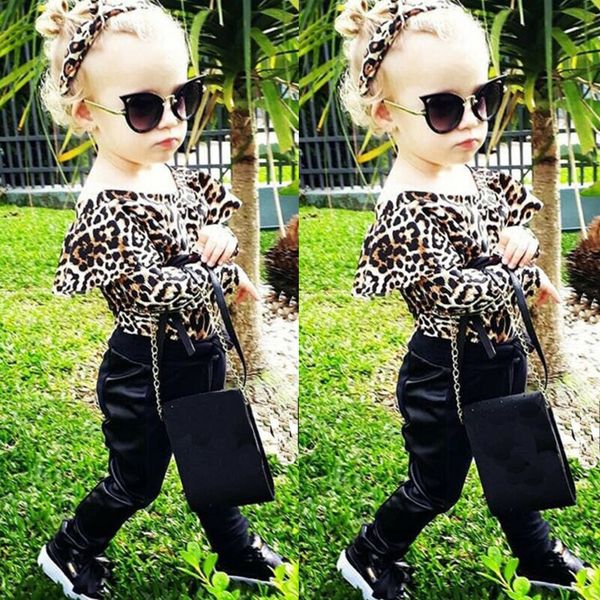 2019 baby spring autumn clothing fashion sets newborn baby girl cotton leopard t-shirt flare pants headband outfits clothes, White
2019 baby spring autumn clothing fashion sets newborn baby girl cotton leopard t-shirt flare pants headband outfits clothes, White