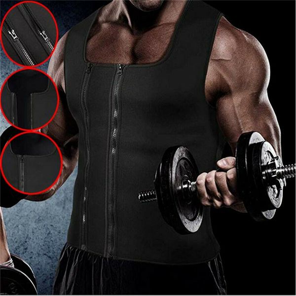 men neoprene sauna thermo sweat body shaper waist trainer gym slim corset vest, Black;white
men neoprene sauna thermo sweat body shaper waist trainer gym slim corset vest, Black;white