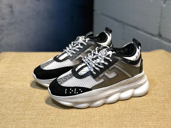 Hot sale Designer Chain Reaction men trainers Casual shoes fashion Luxury Brand for women sneakers black white mens height increasing shoe
Hot sale Designer Chain Reaction men trainers Casual shoes fashion Luxury Brand for women sneakers black white mens height increasing shoe