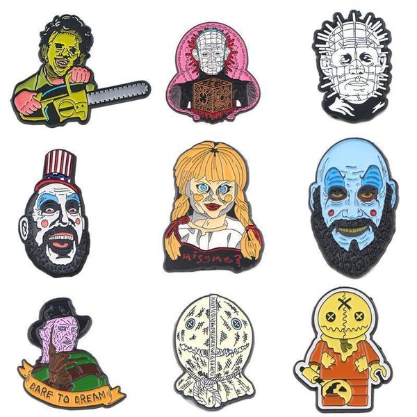 k1063 trick «r treat hellraiser horror киллер штыри металл эмаль pins и брошь для pin отворота рюкзака знак воротника ювелирных изделий, Gray
k1063 trick «r treat hellraiser horror киллер штыри металл эмаль pins и брошь для pin отворота рюкзака знак воротника ювелирных изделий, Gray