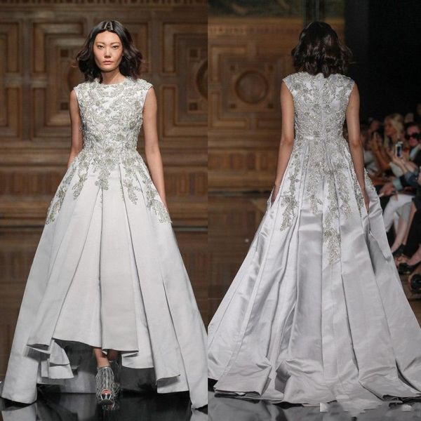 Tony Ward High Low Prom Dresses A Line Luxury Beads Jewel Neck Formal Dress Evening Wear Sleeveless Elegant Crystal Satin Party Gowns 
Tony Ward High Low Prom Dresses A Line Luxury Beads Jewel Neck Formal Dress Evening Wear Sleeveless Elegant Crystal Satin Party Gowns