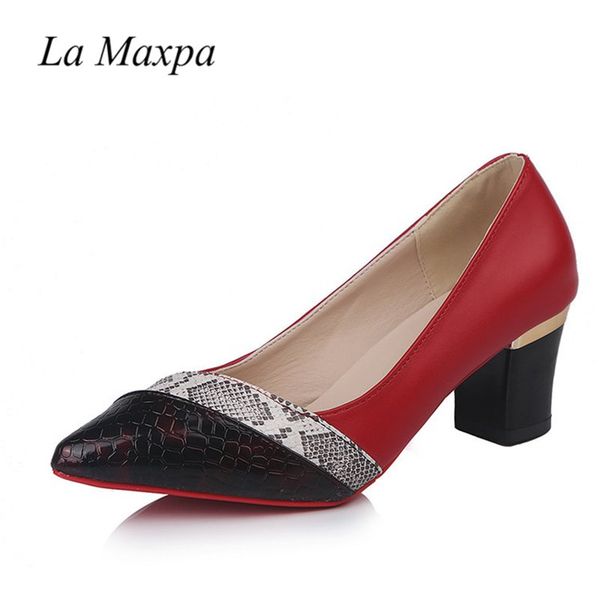 womens pointed toes pu leather high heel pump customized snake skin 6cm thick square heels office wedding mid heels shoes, Black
womens pointed toes pu leather high heel pump customized snake skin 6cm thick square heels office wedding mid heels shoes, Black