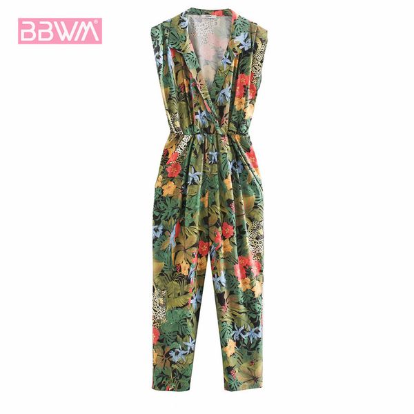v-neck print sleeveless waist sweet chic women's jumpsuit high street leisure travel vacation chic female jumpsuit, Black;white
v-neck print sleeveless waist sweet chic women's jumpsuit high street leisure travel vacation chic female jumpsuit, Black;white