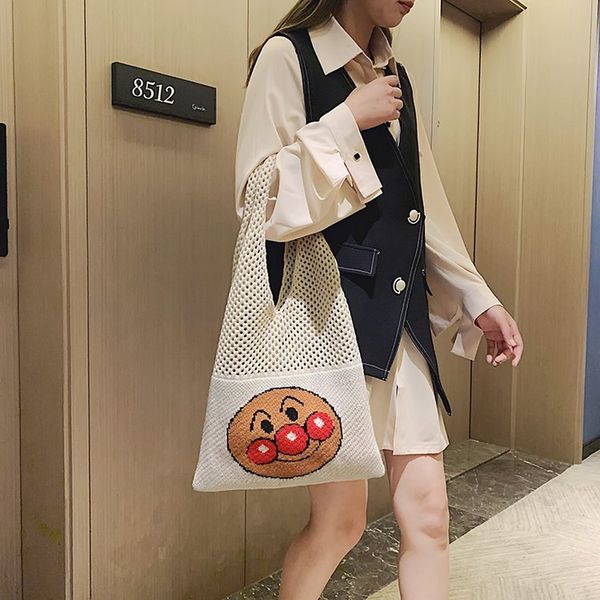 2019 new cartoon wool knitted bag shoulder portable summer seaside cute beige brown gray net bag women
2019 new cartoon wool knitted bag shoulder portable summer seaside cute beige brown gray net bag women