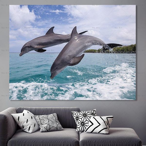 decorative pictures poster animal print dolphin canvas painting frameless wall art for home decor
decorative pictures poster animal print dolphin canvas painting frameless wall art for home decor