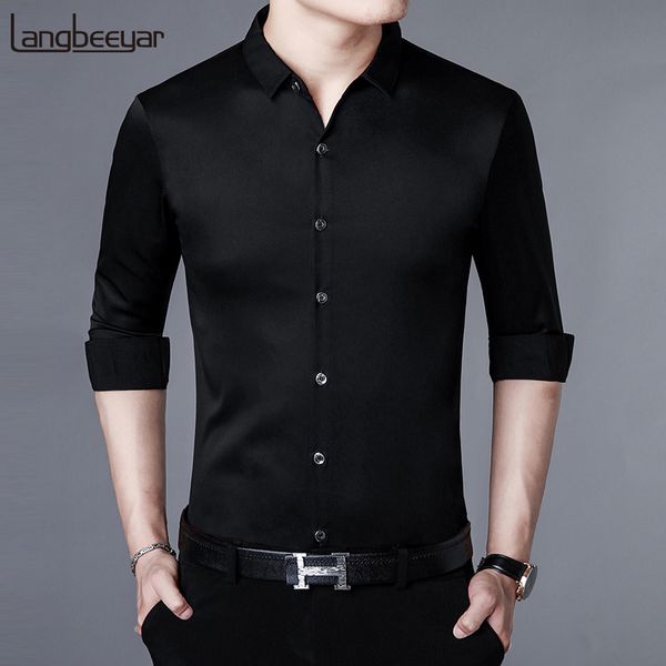2019 fall new fashion brand shirt man dress shirt slim fit street wear long sleeve korean casual mens clothing, White;black
2019 fall new fashion brand shirt man dress shirt slim fit street wear long sleeve korean casual mens clothing, White;black