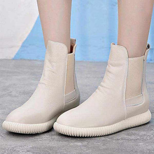 women shoes made of genuine leather elastic band ankle boots for women sturdy sole snow boots woman nice autumn winter, Black
women shoes made of genuine leather elastic band ankle boots for women sturdy sole snow boots woman nice autumn winter, Black