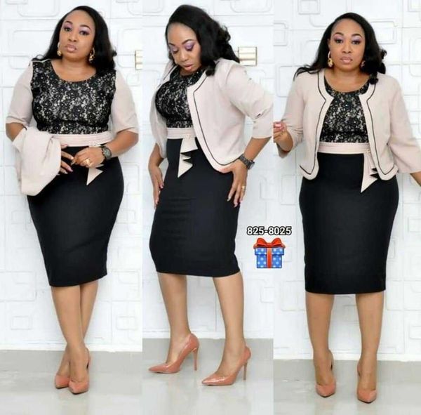 casual dresses hgte african women's two-piece large size jacket mother dress business work office elegant, Black;gray
casual dresses hgte african women's two-piece large size jacket mother dress business work office elegant, Black;gray