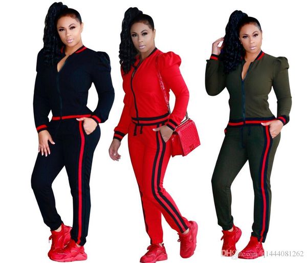 two piece set autumn winter zipper jackets and side striped pants fitness outfit casual track suits women tracksuit, Gray
two piece set autumn winter zipper jackets and side striped pants fitness outfit casual track suits women tracksuit, Gray