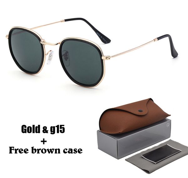 

New arrived Brand Designer Sunglasses Men Women metal frame Coating UV400 Vintage Goggle Unisex Pilot Sun Glasses With Retail Box and case