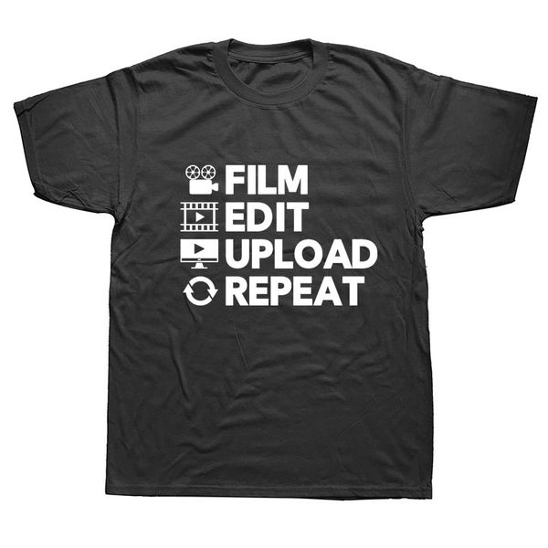 new summer video editor uploading film editing funny slogan birthday t shirts men short sleeve cotton t-shirt man clothing, White;black
new summer video editor uploading film editing funny slogan birthday t shirts men short sleeve cotton t-shirt man clothing, White;black