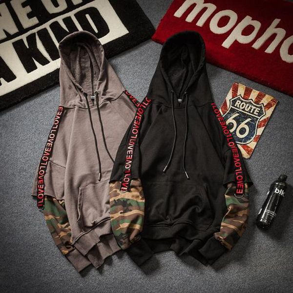 camouflage patch hoodies mens 2018 autmn designs camo printed sleeve pullover sweatshirts male hip hop loose streetwear, Black
camouflage patch hoodies mens 2018 autmn designs camo printed sleeve pullover sweatshirts male hip hop loose streetwear, Black