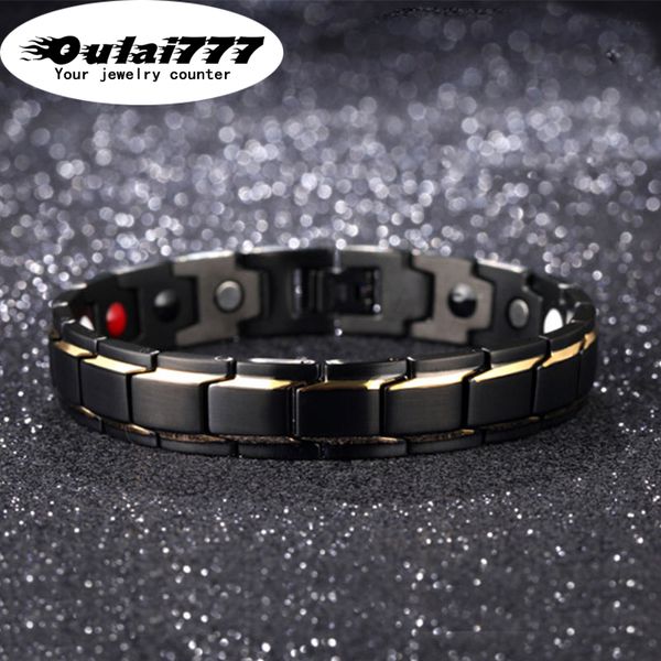 oulai777 2019 magnet stainless steel charm men bracelet women male man black gold accessories mens bracelets snap button jewelry
oulai777 2019 magnet stainless steel charm men bracelet women male man black gold accessories mens bracelets snap button jewelry