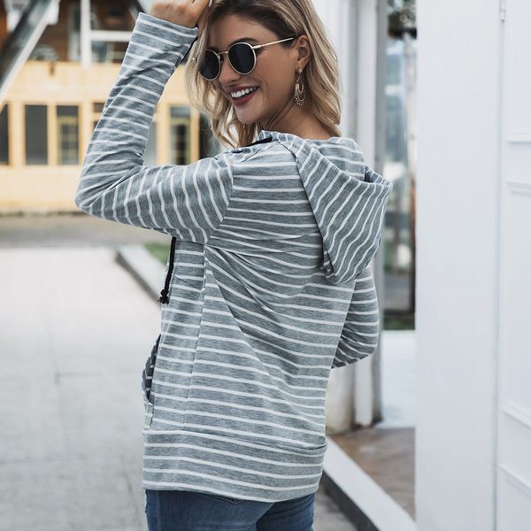 women new hoodies winter warm thickening fashion stripe print long sleeve hooded pullover korean loose women's sweatshirt, Black
women new hoodies winter warm thickening fashion stripe print long sleeve hooded pullover korean loose women's sweatshirt, Black