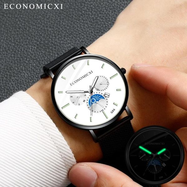 2020 men watch mens watches quartz watch casual slim mesh steel sport busine mature men's business high quality, Slivery;brown
2020 men watch mens watches quartz watch casual slim mesh steel sport busine mature men's business high quality, Slivery;brown
