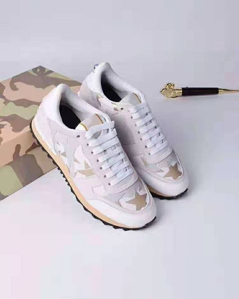 2019 size 35-46 women/men casual shoes camouflage genuine leather lace up couple star shoes rivets flat shoes, Black
2019 size 35-46 women/men casual shoes camouflage genuine leather lace up couple star shoes rivets flat shoes, Black