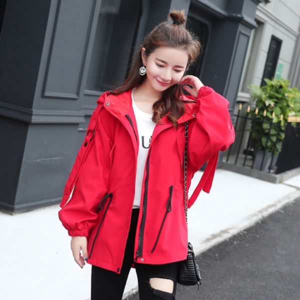 women's trench coats spring autumn fashion hooded solid red windbreaker jacket zipper pockets casual long sleeves feminino outwear 660, Tan;black
women's trench coats spring autumn fashion hooded solid red windbreaker jacket zipper pockets casual long sleeves feminino outwear 660, Tan;black