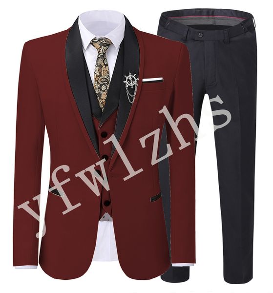 one button handsome shawl lapel groom tuxedos men suits wedding/prom/dinner man blazer(jacket+pants+tie+vest) w179, Black;gray
one button handsome shawl lapel groom tuxedos men suits wedding/prom/dinner man blazer(jacket+pants+tie+vest) w179, Black;gray