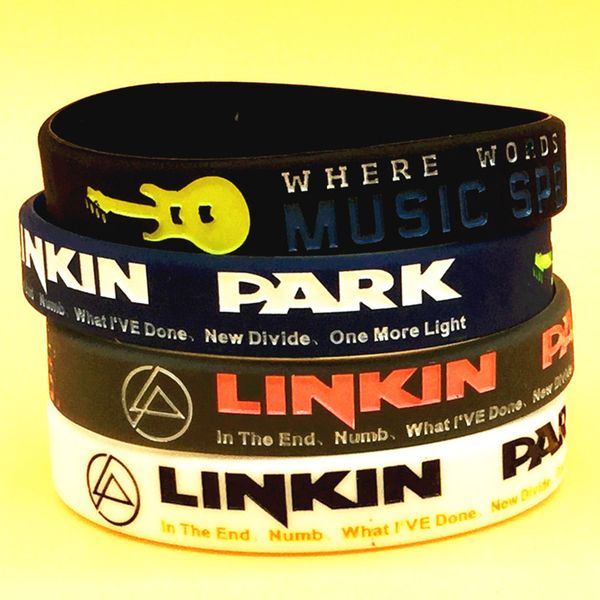 1pc new design linkin park star music musician sport motivational silicone wristband bracelets for craft gifts, Golden;silver
1pc new design linkin park star music musician sport motivational silicone wristband bracelets for craft gifts, Golden;silver