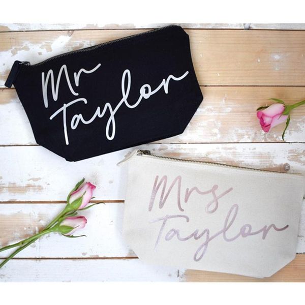 personalized mr & mrs with names wash bags gift for the wedding couple gift toiletry bag groom bride dopp kit make up bag
personalized mr & mrs with names wash bags gift for the wedding couple gift toiletry bag groom bride dopp kit make up bag