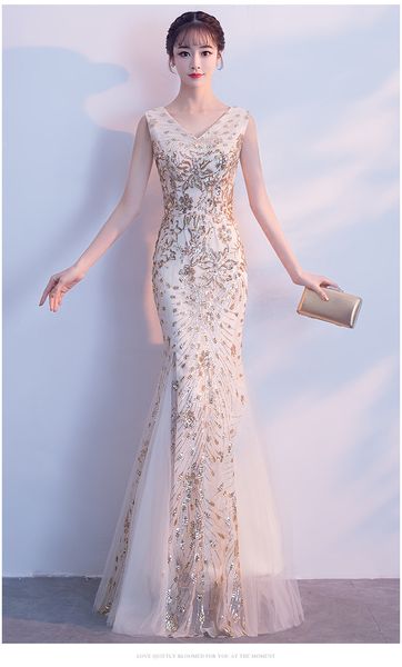 sell 2019 v-neck tassel sequin sleeveless prom evening dress women elegant long evenning party dress, Black
sell 2019 v-neck tassel sequin sleeveless prom evening dress women elegant long evenning party dress, Black