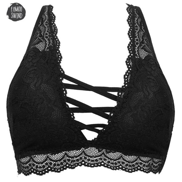 women lace halter bras bralette backless wireless crop 6 3 4 cup floral female colors padded underwear lingerie, Red;black
women lace halter bras bralette backless wireless crop 6 3 4 cup floral female colors padded underwear lingerie, Red;black