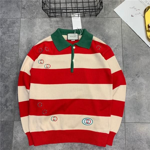 19aw luxurious italy brand design knitted sweater men women fashion rred beige stripes casual streetwear sweatshirts outdoor shirts, Gray;blue
19aw luxurious italy brand design knitted sweater men women fashion rred beige stripes casual streetwear sweatshirts outdoor shirts, Gray;blue