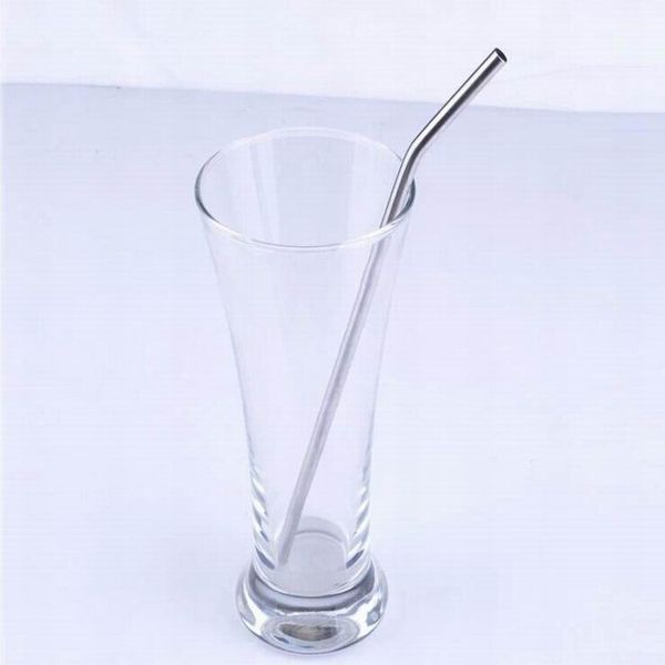 

dhl 200pcs/lot 20oz/30oz 8 inch length stainless steel metal drinking reusable straws stag party cocktail party