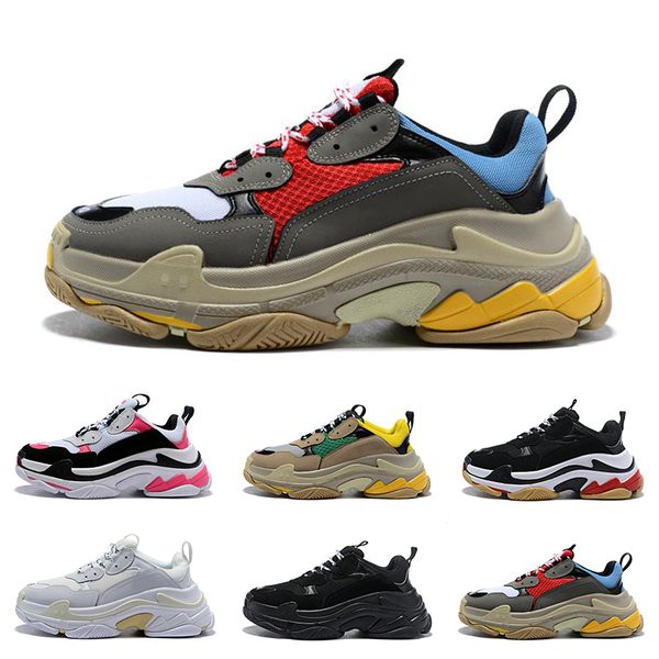 2019 designer paris 17fw triple s fashion men women black white leather triple-s flat casual shoes tripler tennis luxury flange sneakers
2019 designer paris 17fw triple s fashion men women black white leather triple-s flat casual shoes tripler tennis luxury flange sneakers