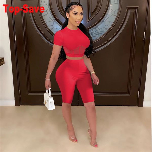 mesh vintage summer beach casual o neck short sleeve two piece set crop and shorts 2 piece women set party outfits, White
mesh vintage summer beach casual o neck short sleeve two piece set crop and shorts 2 piece women set party outfits, White