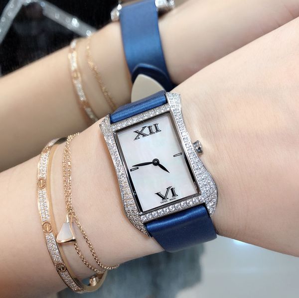 rectangle women watch luxury designer diamond shining quartz watches leather strap dress wristwatch ladies bracelet clock reloj de lujo, Slivery;brown
rectangle women watch luxury designer diamond shining quartz watches leather strap dress wristwatch ladies bracelet clock reloj de lujo, Slivery;brown