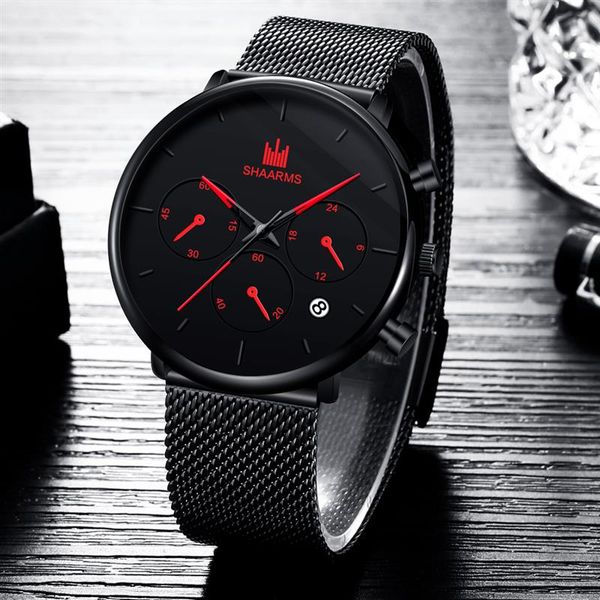 shaarms fashion men analog watch luxury mesh band stainless steel simple sport date wristwatch 2020 quartz watches reloj hombre, Slivery;brown
shaarms fashion men analog watch luxury mesh band stainless steel simple sport date wristwatch 2020 quartz watches reloj hombre, Slivery;brown