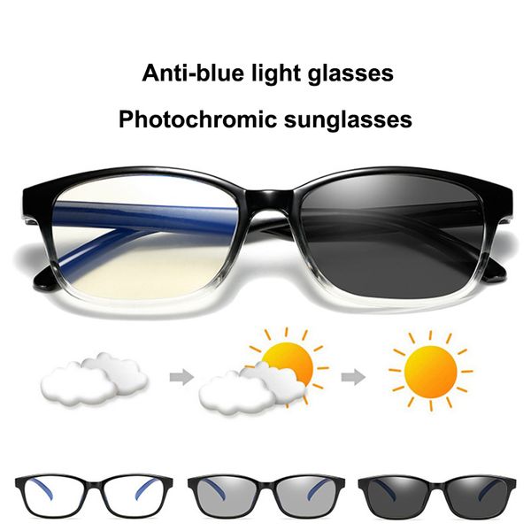 blue filter computer glasses pchromic sunglasses women men automatically switches color changing eyeglasses anti blue ray uv, White;black
blue filter computer glasses pchromic sunglasses women men automatically switches color changing eyeglasses anti blue ray uv, White;black