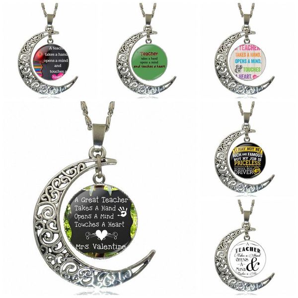 for schoolgirl maxi letter of teacher brand silver color jewelry fashion moon statement necklace glass necklaces & pendants hvqgx
for schoolgirl maxi letter of teacher brand silver color jewelry fashion moon statement necklace glass necklaces & pendants hvqgx