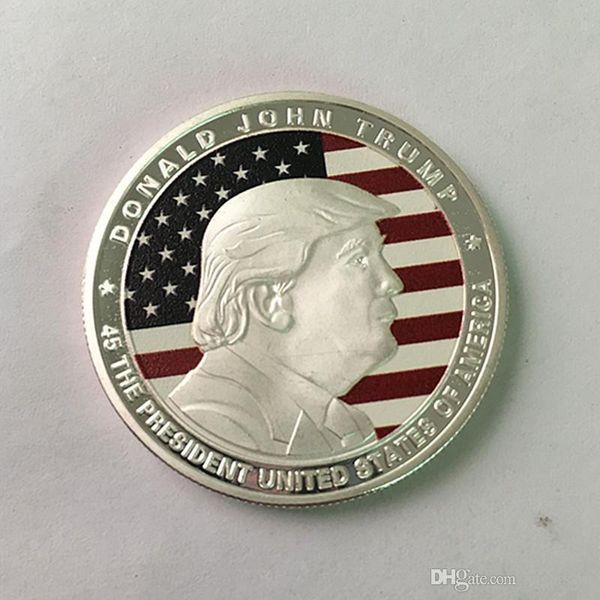 10 pcs 2017 donald trump the president of the united state of ameirca silver plated color 40 mm souvenir usa coin badge 
10 pcs 2017 donald trump the president of the united state of ameirca silver plated color 40 mm souvenir usa coin badge