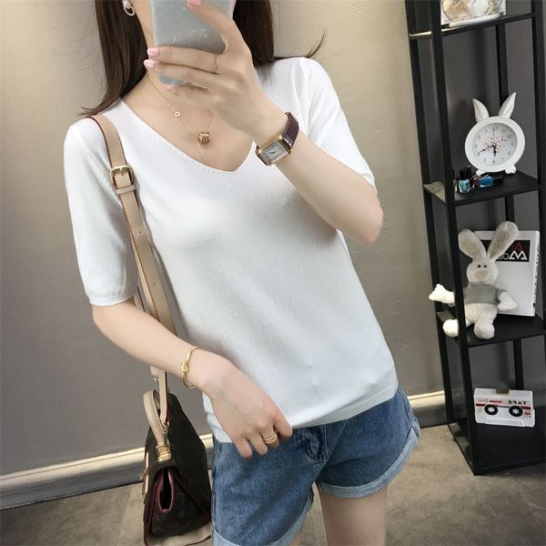 2019 new women sweaters cashmere sweater women fashion knitted pullover sweter short sleeve v-neck winter pull femme, White;black
2019 new women sweaters cashmere sweater women fashion knitted pullover sweter short sleeve v-neck winter pull femme, White;black