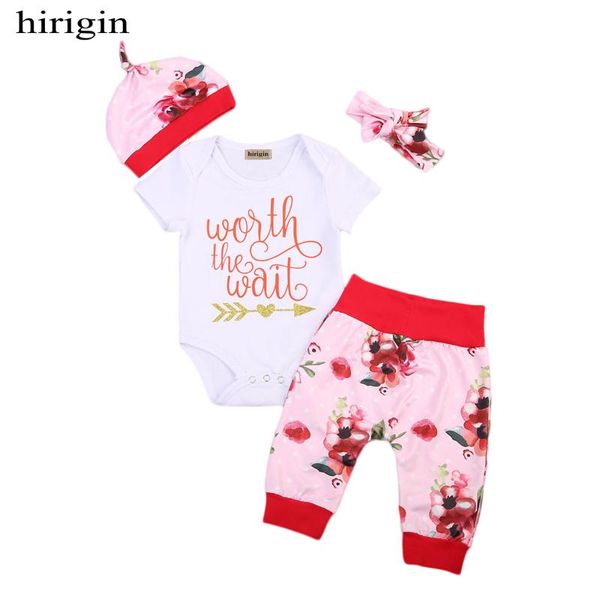 newborn baby girls infant clothes set kids cotton letter bodysuit floral pants cap hat headband 4pcs outfits, White
newborn baby girls infant clothes set kids cotton letter bodysuit floral pants cap hat headband 4pcs outfits, White