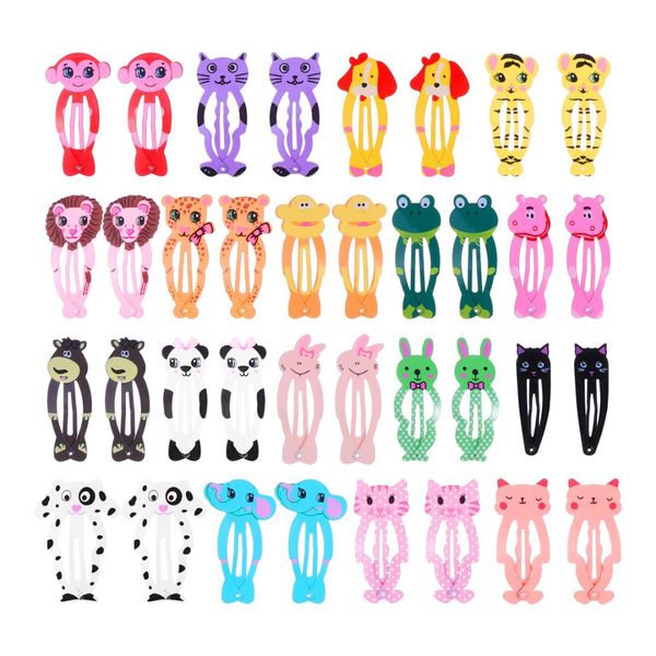 18 pairs snap colorful creative animal cute barettes hair clips headwear for children kids girls baby, Golden;silver
18 pairs snap colorful creative animal cute barettes hair clips headwear for children kids girls baby, Golden;silver