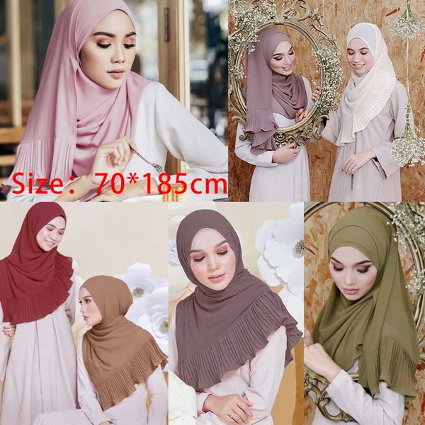 women scarves 180*70cm solid color pearl chiffon hijab scarves shawl pleated muslim long turban shawl stole wrap hijab headscarf, Blue;gray
women scarves 180*70cm solid color pearl chiffon hijab scarves shawl pleated muslim long turban shawl stole wrap hijab headscarf, Blue;gray