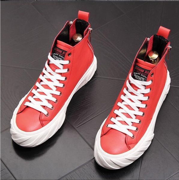 2019 fashion men casual shoes high men vulcanized shoes platform sneakers quality men sneakers masculinas ltt, Black
2019 fashion men casual shoes high men vulcanized shoes platform sneakers quality men sneakers masculinas ltt, Black