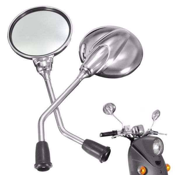 1 pair chrome motorcycle motorbike dirt bike rearview rear view side mirror 8mm round
1 pair chrome motorcycle motorbike dirt bike rearview rear view side mirror 8mm round