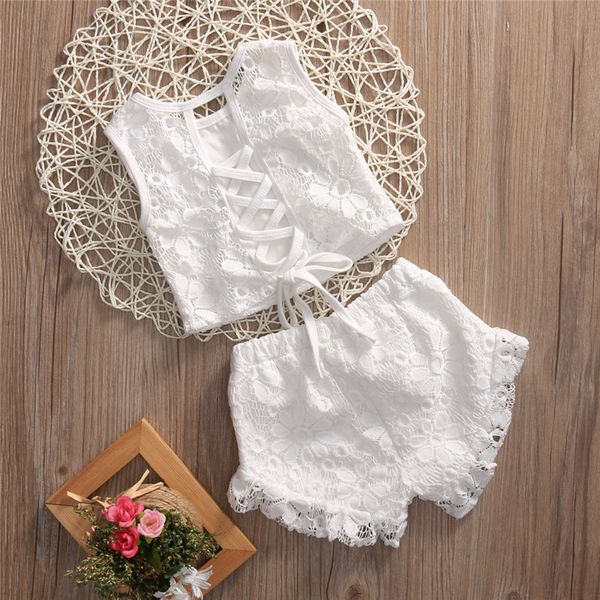 canis white sweet toddler kids girls lace crochet bow back shorts outfits 2pcs set clothes 2-7t
canis white sweet toddler kids girls lace crochet bow back shorts outfits 2pcs set clothes 2-7t