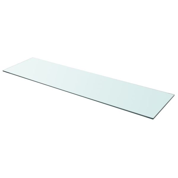 shelves 2 pcs panel glass clear 110x30 cm living room furniture