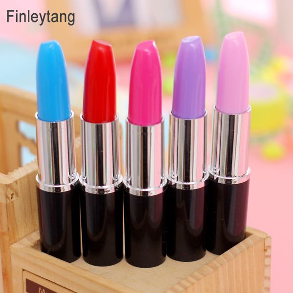 5 pcs/lot (5colors) kawaii creative lipstick shape ballpoint pen cute stationery student gift for writing school office supplies, Blue;orange
5 pcs/lot (5colors) kawaii creative lipstick shape ballpoint pen cute stationery student gift for writing school office supplies, Blue;orange