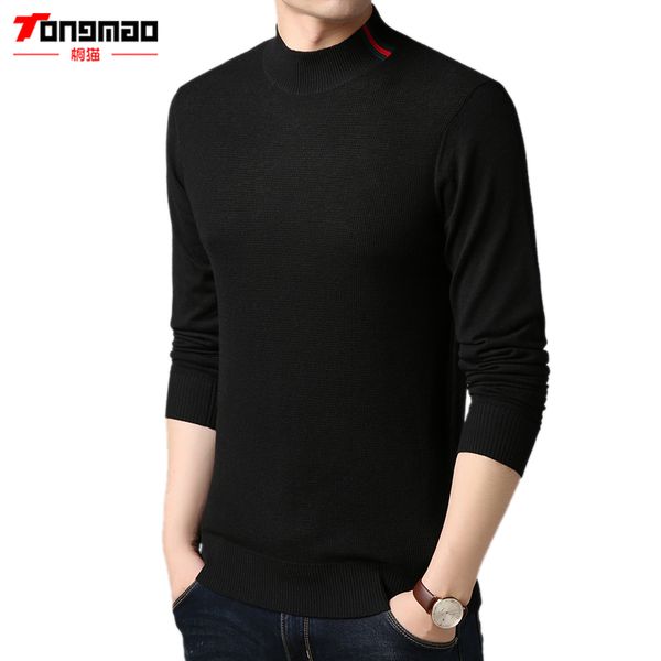 tongmao autumn men clothes casual solid color turtleneck knitted mens pullover long sleeve slim fit warm wool male sweaters 6979, White;black
tongmao autumn men clothes casual solid color turtleneck knitted mens pullover long sleeve slim fit warm wool male sweaters 6979, White;black