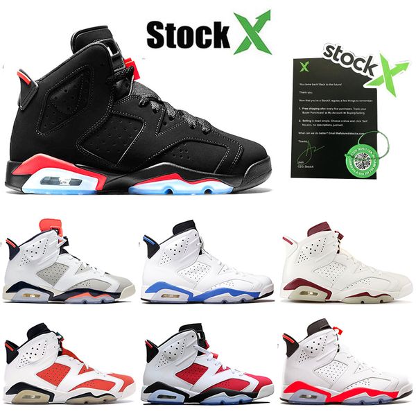 

gs black infrared 2020 new arrival air jordan retro 6s travis scott trainers basketball shoes designer sneakers for mens women 7-13, White;red