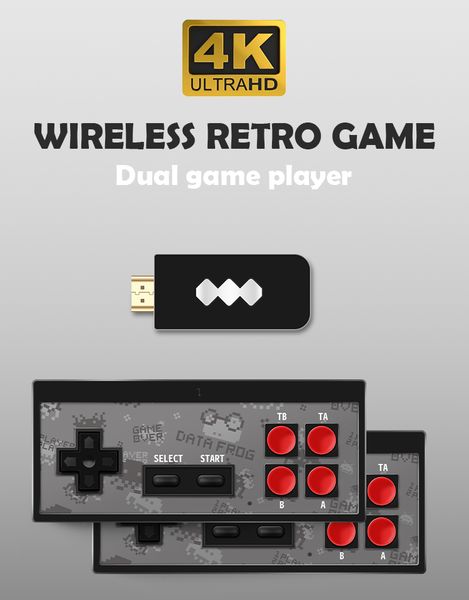 data frog usb wireless handheld tv video game console build in 600 classic game 8 bit mini video console support av/hdmi output
data frog usb wireless handheld tv video game console build in 600 classic game 8 bit mini video console support av/hdmi output