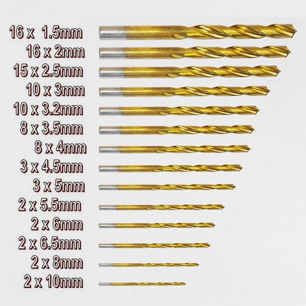 99pcs/set high-speed steel hss twist drill bits set 1.5-10mm titanium coated drill woodworking tool kit with metal box
99pcs/set high-speed steel hss twist drill bits set 1.5-10mm titanium coated drill woodworking tool kit with metal box